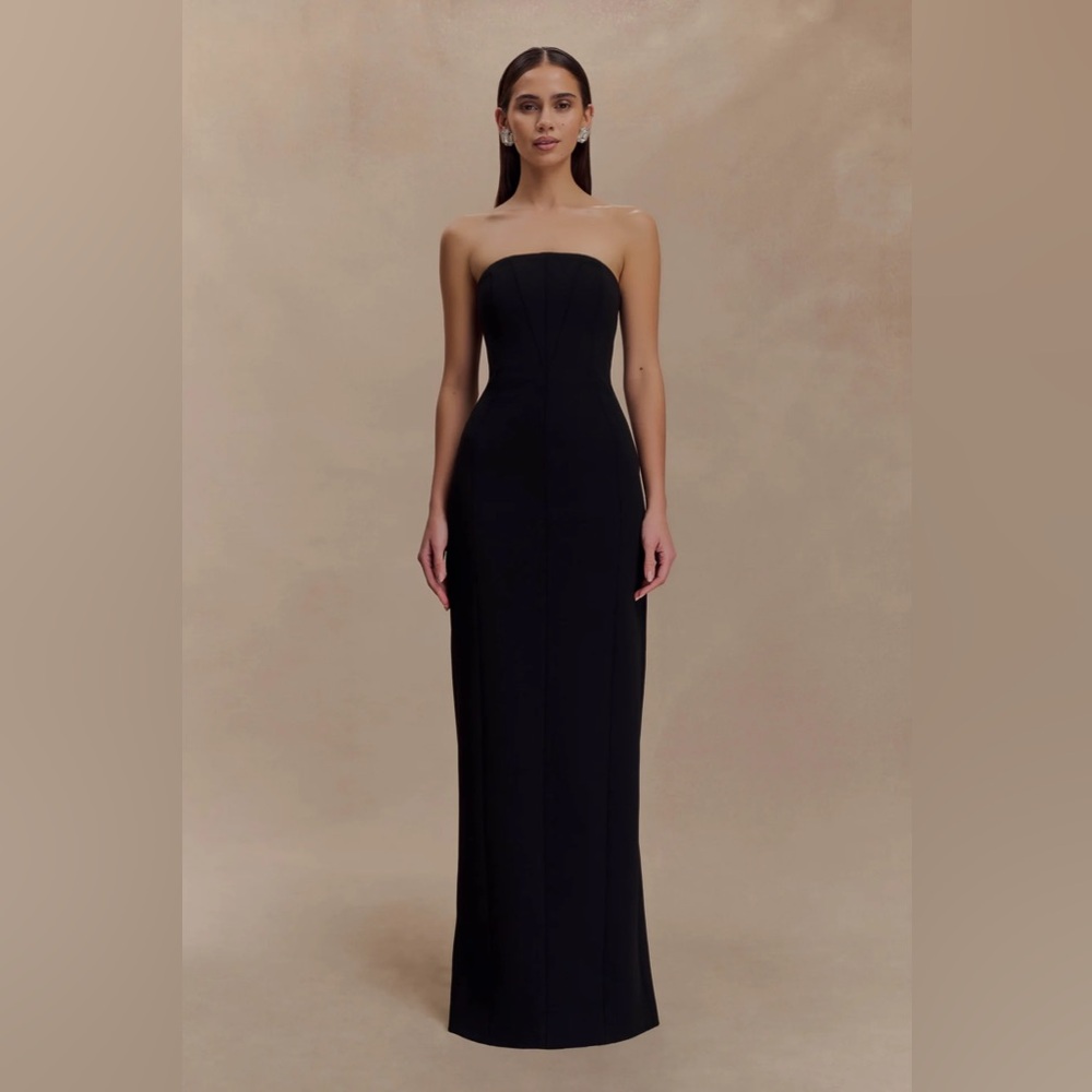 Kalila Strapless Crepe Maxi Dress